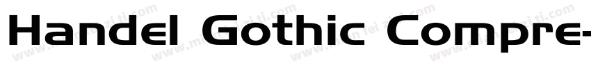 Handel Gothic Compre字体转换